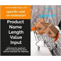 Product Name Length Value Input for Opencart