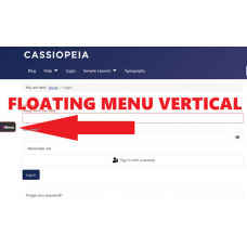 Floating Menu for Joomla