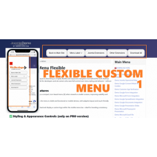 Flexible Custom Menu for Joomla PRO version