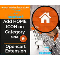 Home Icon for Category Menu in Opencart