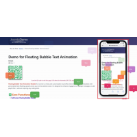 Floating bubble text PRO Animation for Joomla