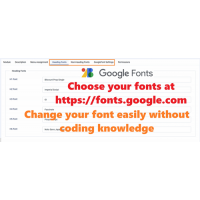 Google Font Integration for Joomla PRO version