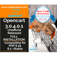 Opencart 3 compatible for PHP 8.1 and 8.2