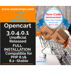 Opencart 3 compatible for PHP 8.1 and 8.2