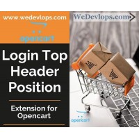 Login to Header top position