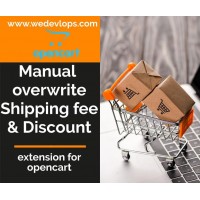 Manual Overwrite shipping fee and Discount