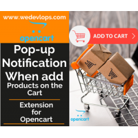 Pop up notification when add products to cart