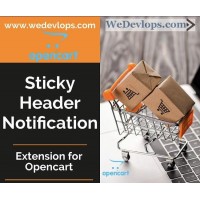 Sticky Header Notification or Sticy Horizontal Bar