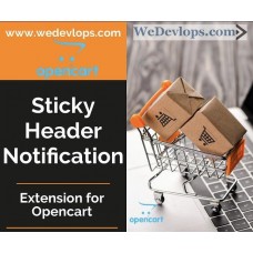 Sticky Header Notification