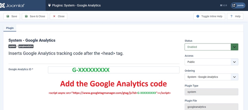 Universal Google Analytics Pluginfor Joomla