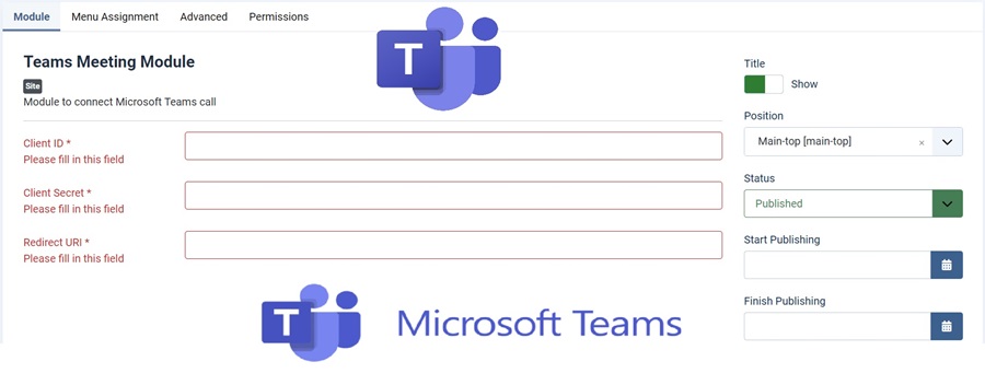 Microsoft Teams Call Integration Modulefor Joomla