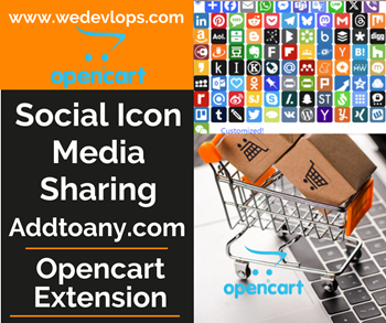 Social Media Icon Sharingfor Opencart