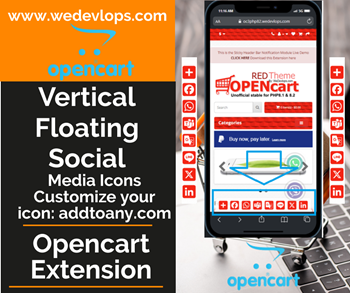 Vertical Icon Share Addtoany.comfor Opencart