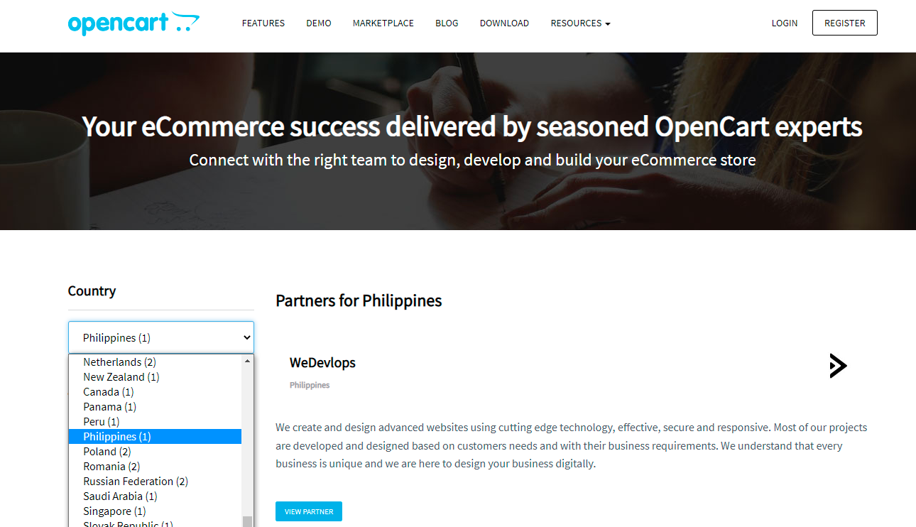 Opencart partnership with wedevlops