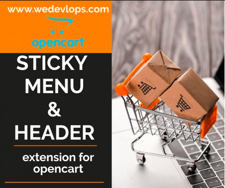 Fixed Header Menufor Opencart